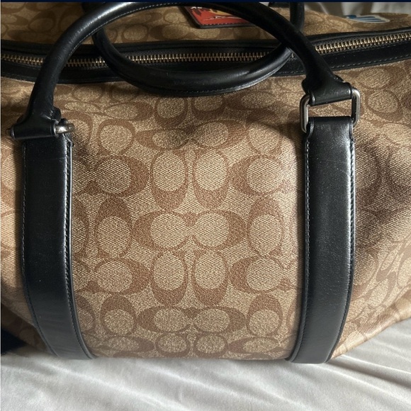 Coach Brown and Black Duffel Bag with Adjustable Straps - Picture 3 of 5